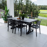 Apollo XL Chester Moon - 7pce (180x100) - Outdoor Dining Set