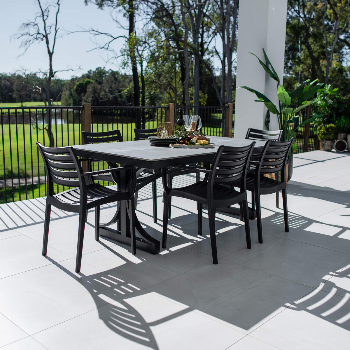 Apollo XL Malibu - 7pce (180x100) - Outdoor Dining Set