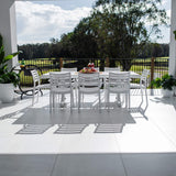Apollo XL Malibu - 9pce (215x100) - Outdoor Dining Set