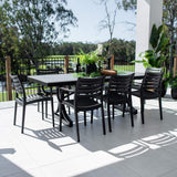 Apollo XL Malibu - 9pce (215x100) - Outdoor Dining Set