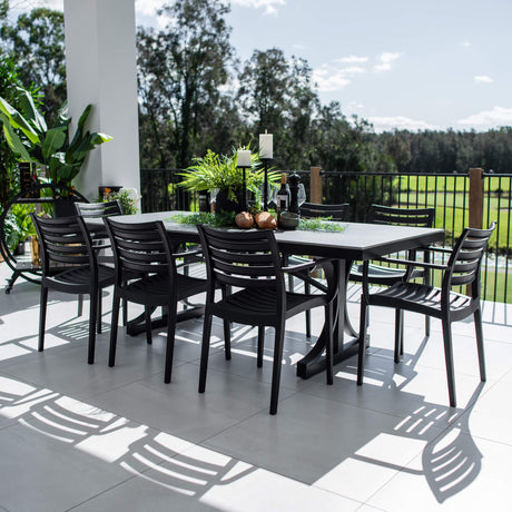 Apollo XL Malibu - 9pce (215x100) - Outdoor Dining Set