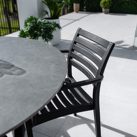 Apollo XL Malibu Round - 5pce (120x120) - Outdoor Dining Set
