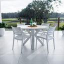 Apollo XL Malibu Round - 5pce (120x120) - Outdoor Dining Set