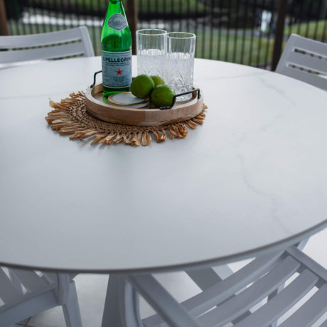 Apollo XL Malibu Round - 5pce (120x120) - Outdoor Dining Set