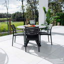Apollo XL Malibu Round - 5pce (120x120) - Outdoor Dining Set