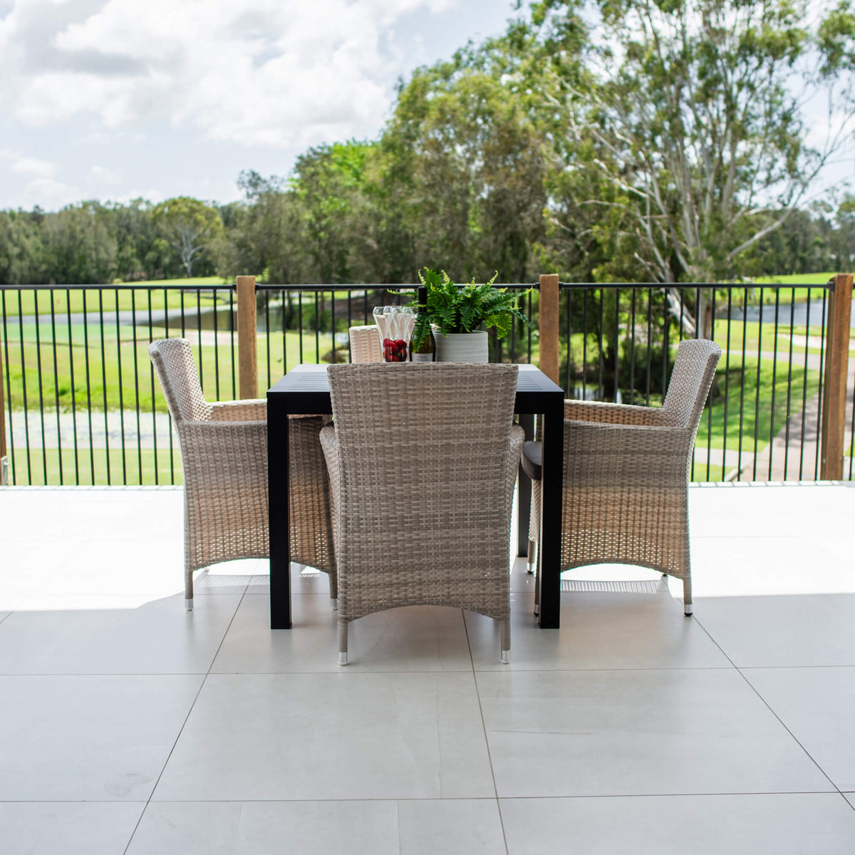 Aspen Aria - 5pce (90x90) - Outdoor Dining Set