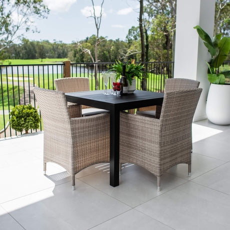 Aspen Aria - 5pce (90x90) - Outdoor Dining Set