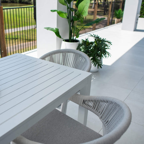 Kiara Rope Aria - 7pce (150x80) - Outdoor Dining Set