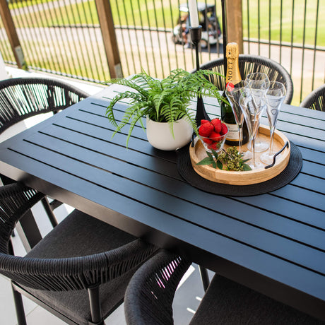 Kiara Rope Aria - 7pce (150x80) - Outdoor Dining Set