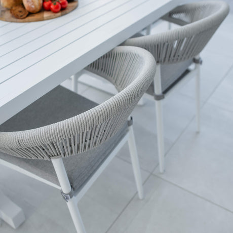 Kiara Rope Bergen - 7pce (180x100) - Outdoor Dining Set
