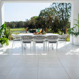 Kiara Rope Bergen - 9pce (220x100) - Outdoor Dining Set