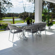 Kiara Rope Chester Moon - 7pce (180x100) - Outdoor Dining Set