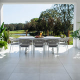 Kiara Rope Chester Moon - 9pce (215x100) - Outdoor Dining Set