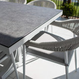Kiara Rope Chester Moon - 9pce (215x100) - Outdoor Dining Set