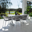 Kiara Rope Malibu - 7pce (150x80) - Outdoor Dining Set