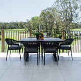 Kiara Rope Malibu - 7pce (150x80) - Outdoor Dining Set