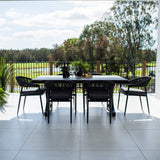 Kiara Rope Malibu - 7pce (180x100) - Outdoor Dining Set