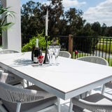 Kiara Rope Malibu - 7pce (180x100) - Outdoor Dining Set