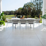 Kiara Rope Malibu - 9pce (215x100) - Outdoor Dining Set