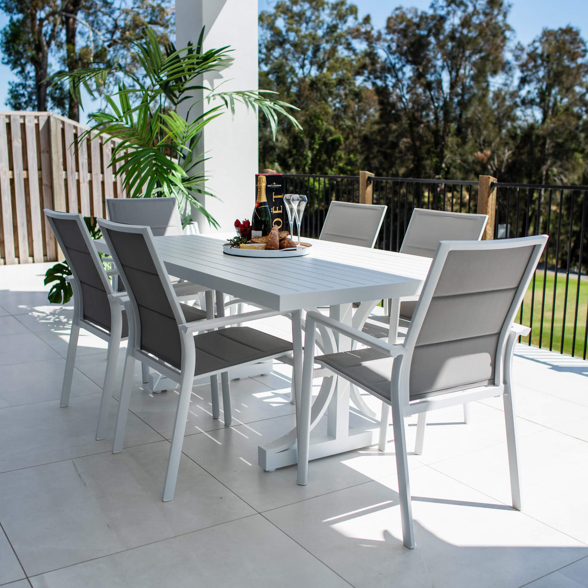 Margot Bergen - 7pce (180x100) - Outdoor Dining Set