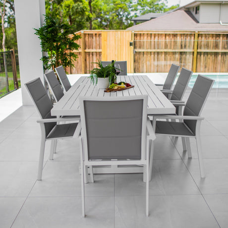 Margot Bergen - 9pce (220x100) - Outdoor Dining Set