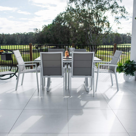 Margot Chester Moon - 7pce (150x80) - Outdoor Dining Set