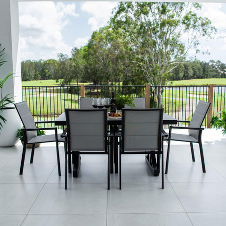 Margot Chester Moon - 7pce (150x80) - Outdoor Dining Set