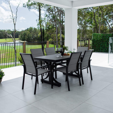 Margot Chester Moon - 7pce (150x80) - Outdoor Dining Set