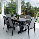 Margot Chester Moon - 7pce (150x80) - Outdoor Dining Set