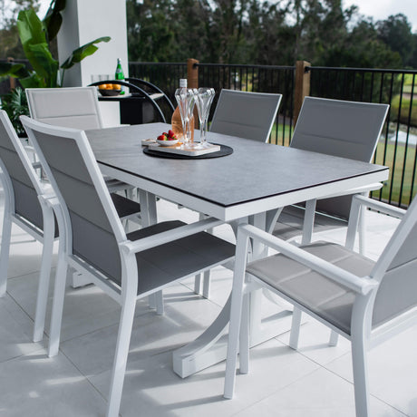 Margot Chester Moon - 7pce (150x80) - Outdoor Dining Set