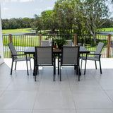 Margot Chester Moon - 7pce (180x100) - Outdoor Dining Set