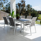 Margot Chester Moon - 7pce (180x100) - Outdoor Dining Set