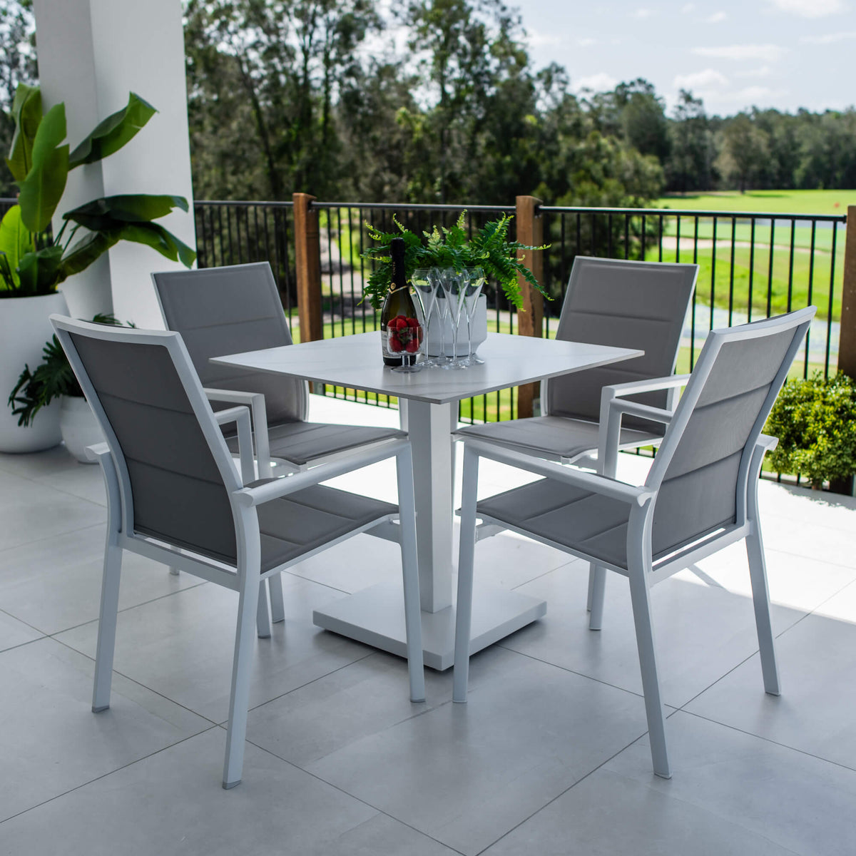 Margot Lennox - 5pce (80x80) - Outdoor Dining Set