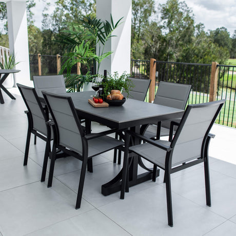 Margot Malibu - 7pce (150x80) - Outdoor Dining Set