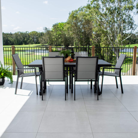 Margot Malibu - 7pce (180x100) - Outdoor Dining Set