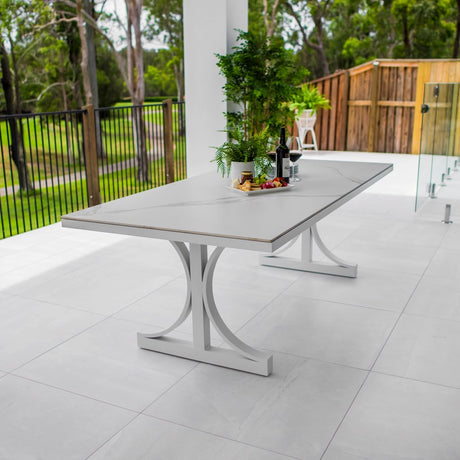 Margot Malibu - 9pce (215x100) - Outdoor Dining Set