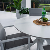 Margot Malibu Round - 5pce (120x120) - Outdoor Dining Set