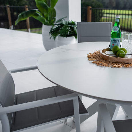 Margot Malibu Round - 5pce (120x120) - Outdoor Dining Set