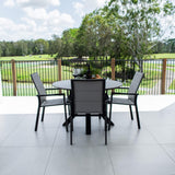 Margot Malibu Round - 5pce (120x120) - Outdoor Dining Set