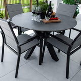 Margot Malibu Round - 5pce (120x120) - Outdoor Dining Set
