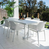 Nero Bergen - 7pce (180x100) - Outdoor Dining Set