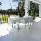 Nero Bergen - 7pce (180x100) - Outdoor Dining Set