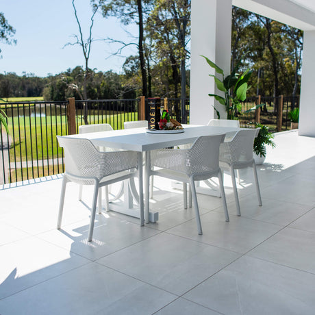 Nero Bergen - 7pce (180x100) - Outdoor Dining Set
