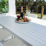 Nero Bergen - 7pce (180x100) - Outdoor Dining Set
