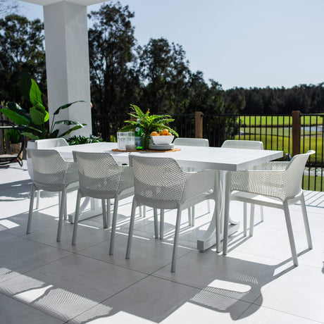 Nero Bergen - 9pce (220x100) - Outdoor Dining Set