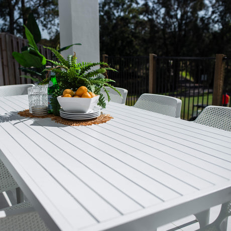 Nero Bergen - 9pce (220x100) - Outdoor Dining Set