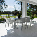 Nero Chester Moon - 7pce (180x100) - Outdoor Dining Set