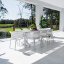 Nero Chester Moon - 9pce (215x100) - Outdoor Dining Set