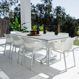 Nero Chester Moon - 9pce (215x100) - Outdoor Dining Set