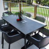 Nero Malibu - 7pce (150x80) - Outdoor Dining Set